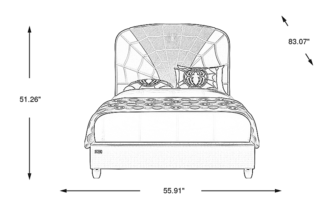 Spider-Man Full Upholstered Bed