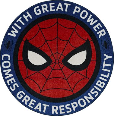 Kids Disney Spiderman Power Multi 5' Round Rug