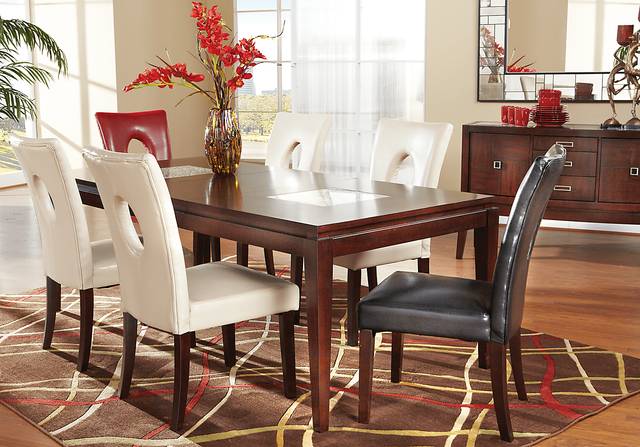 Spiga Black 7 Pc Dining Room - Thumbnail - Image 1