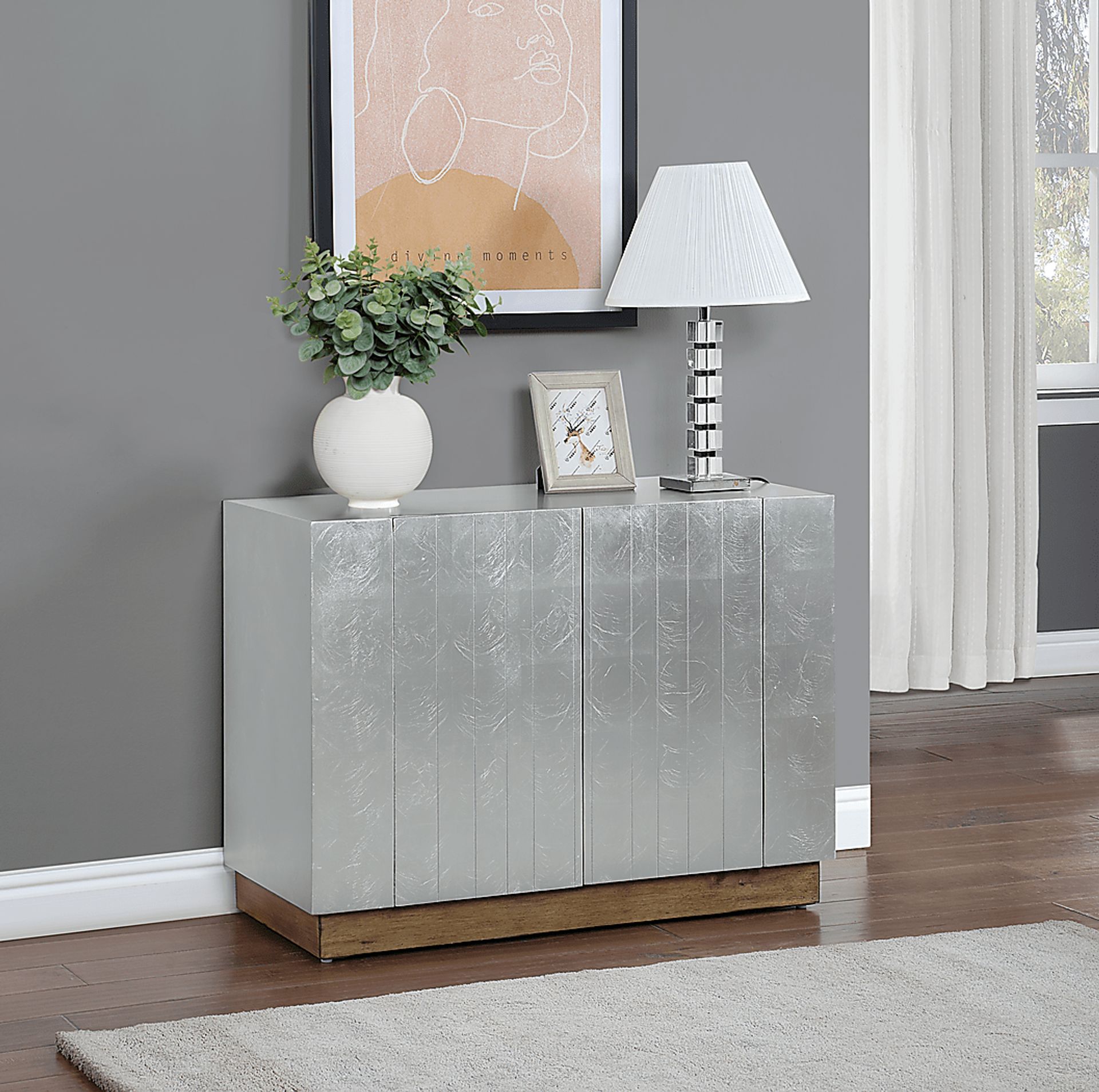 Spindletop Silver Accent Cabinet - Image 2