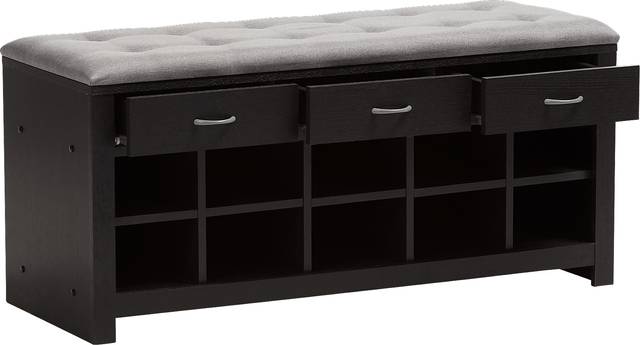 Spinnaker Gray Storage Bench - Thumbnail - Image 4