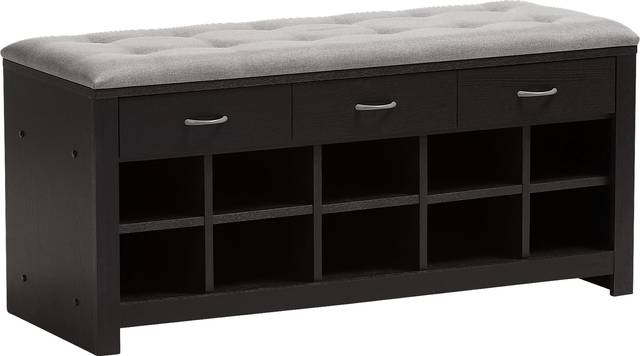 Spinnaker Gray Storage Bench - Thumbnail - Image 1