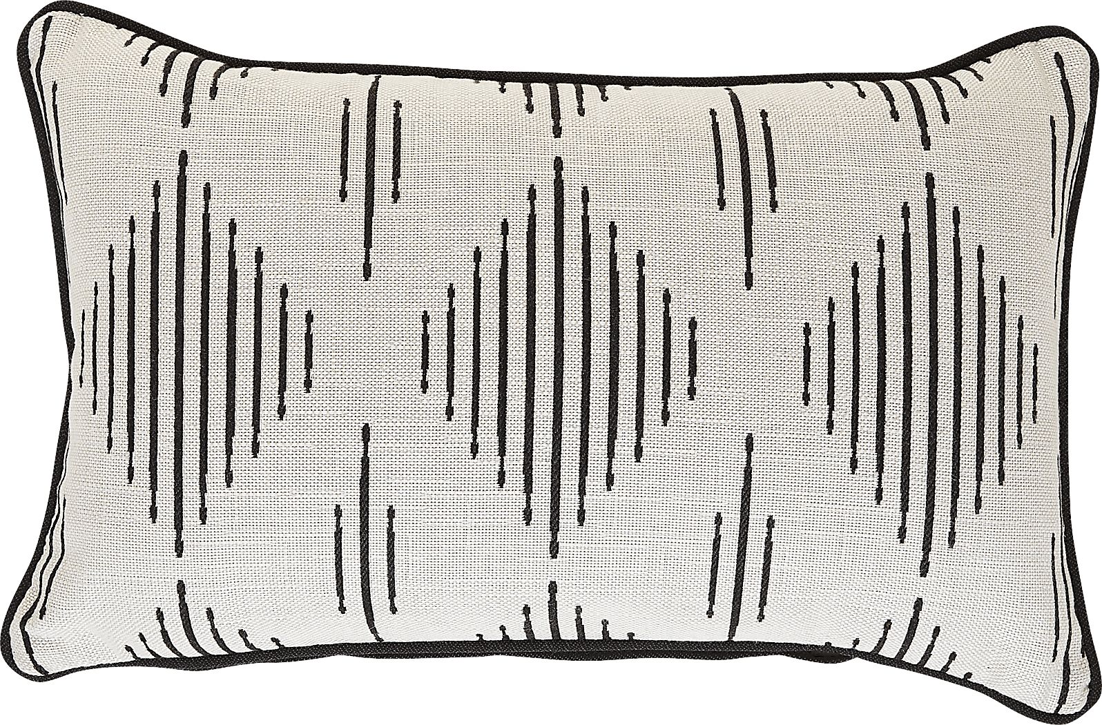 Spinner Diamond Onyx Indoor/Outdoor Kidney Pillow