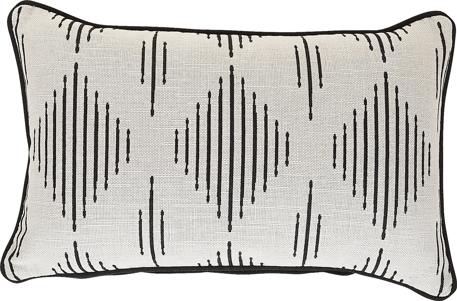 Spinner Diamond Onyx Indoor/Outdoor Kidney Pillow - Image 1
