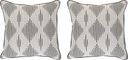 Spinner Diamond Onyx Indoor/Outdoor Pillow, Set of 2