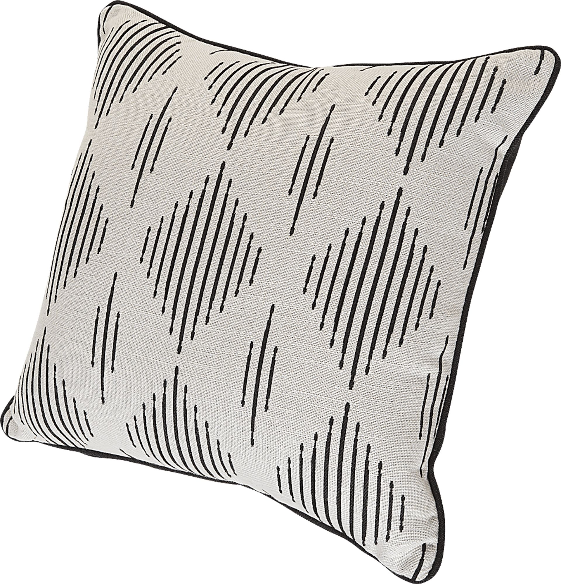 Spinner Diamond Onyx Indoor/Outdoor Pillow, Set of 2 - Image 2