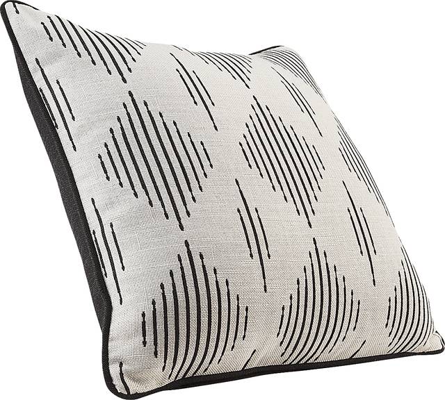 Spinner Diamond Onyx Indoor/Outdoor Pillow, Set of 2 - Thumbnail - Image 3
