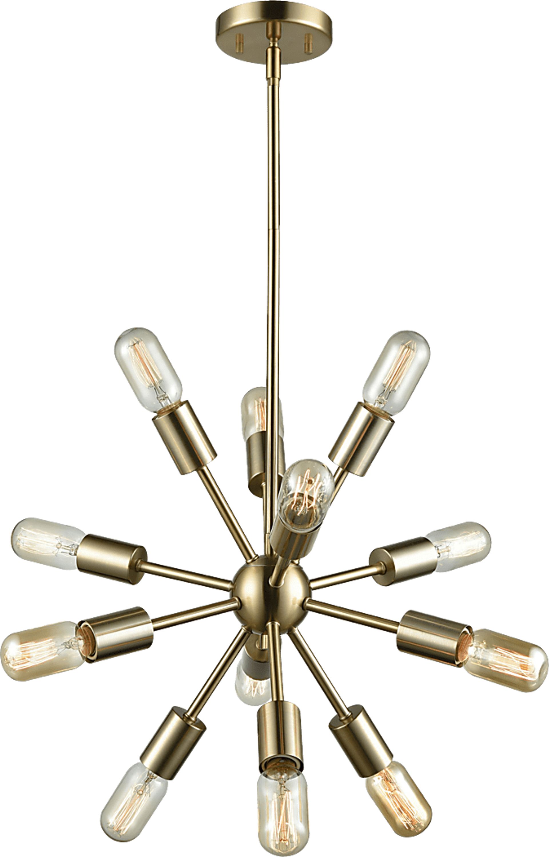 Spivey Bay Brass Chandelier - Image 1