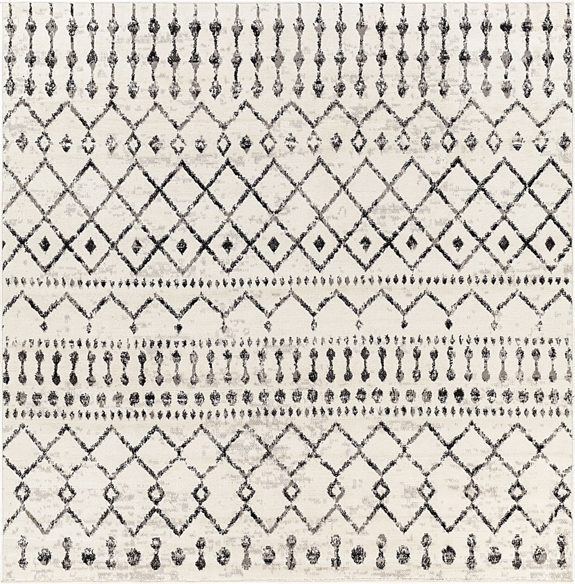 Spofford I Black 5'3 Square Rug - Image 1