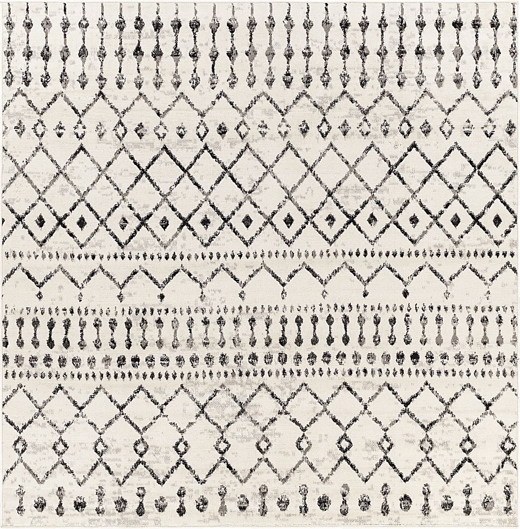 Spofford I Black 7'10 Square Rug