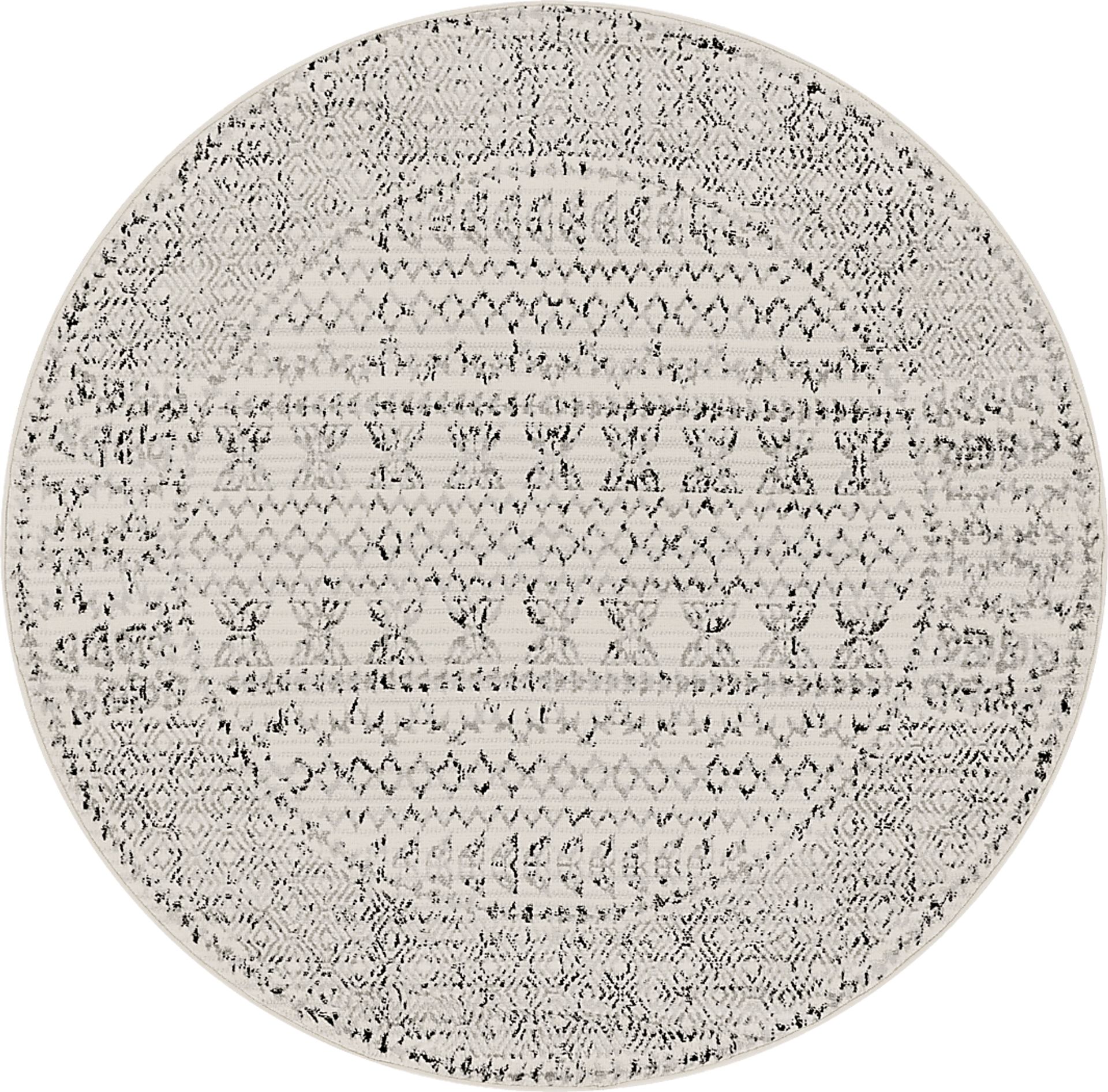 Spofford III Black 5'3 Round Rug - Image 1