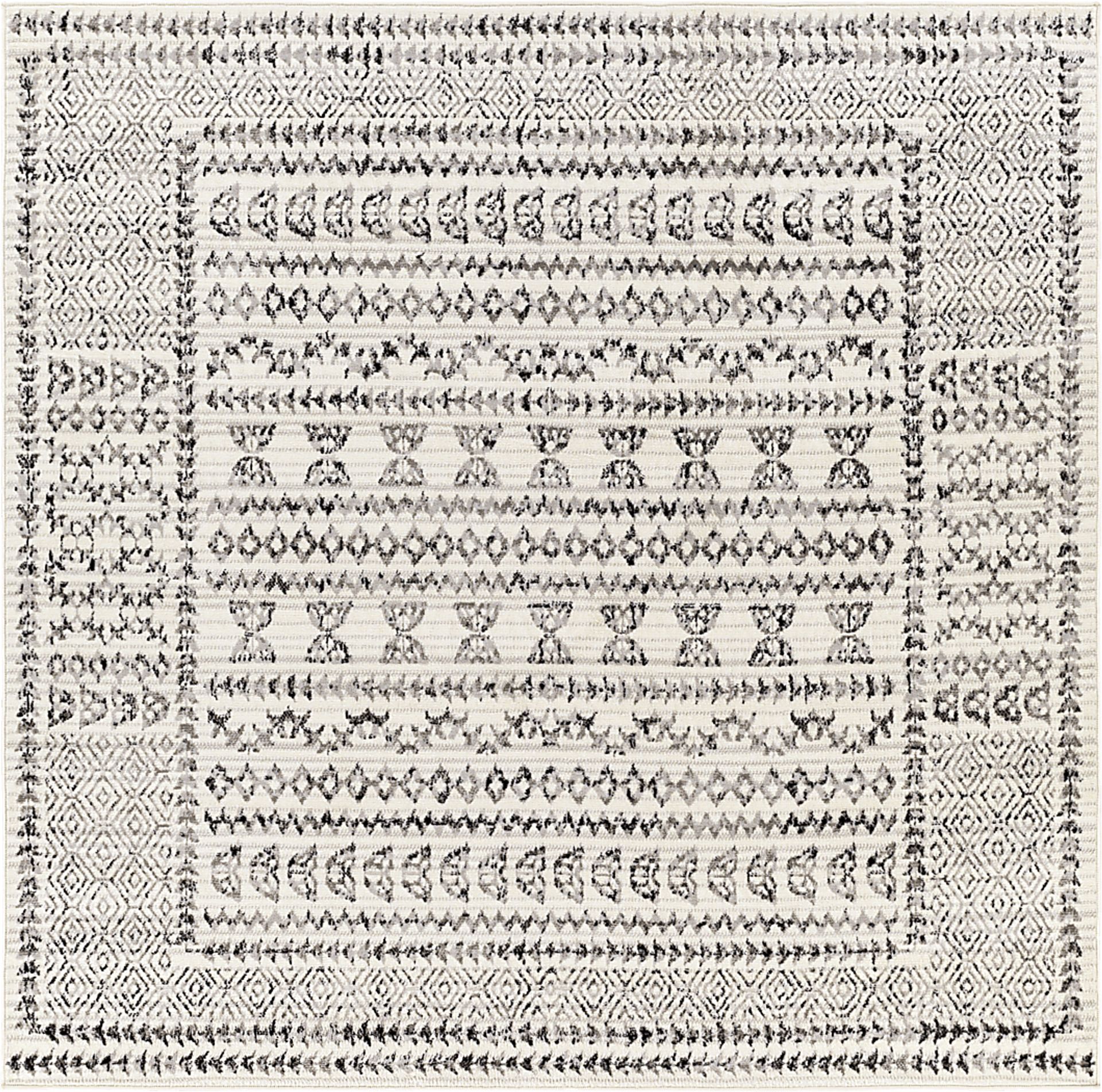 Spofford III Black 7'10 Square Rug - Image 1