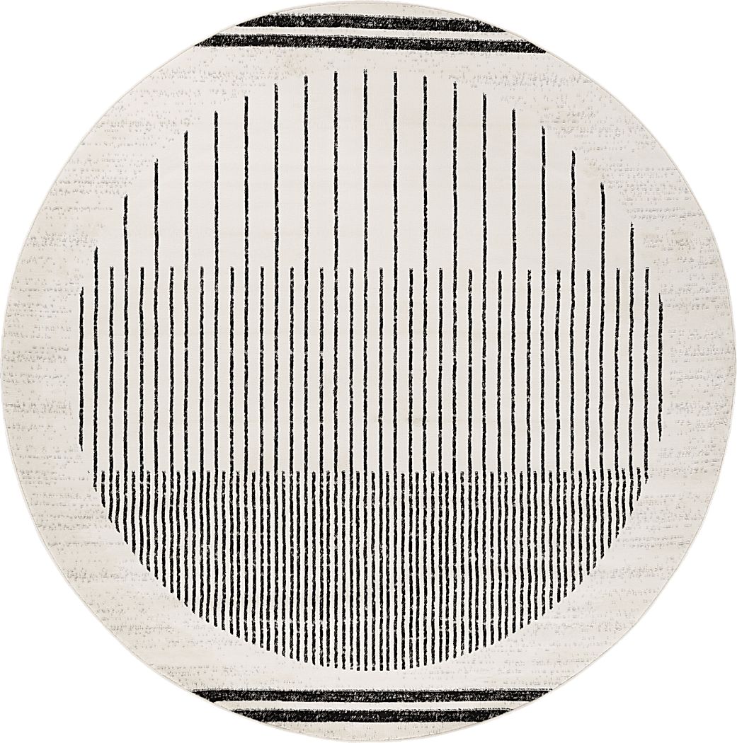 Spofford IV Black 6'7 Round Rug