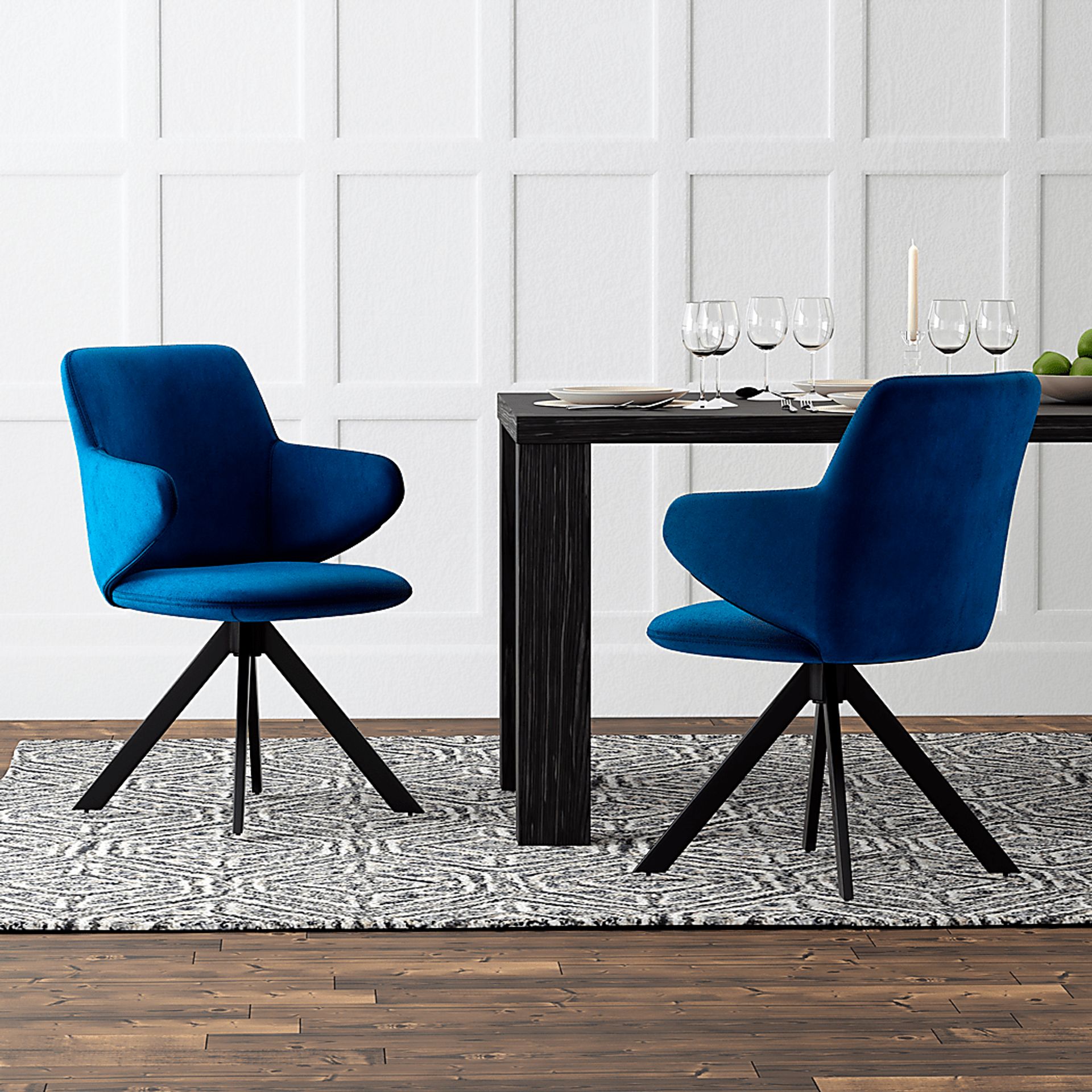 Spoklies Blue Arm Chair - Image 2