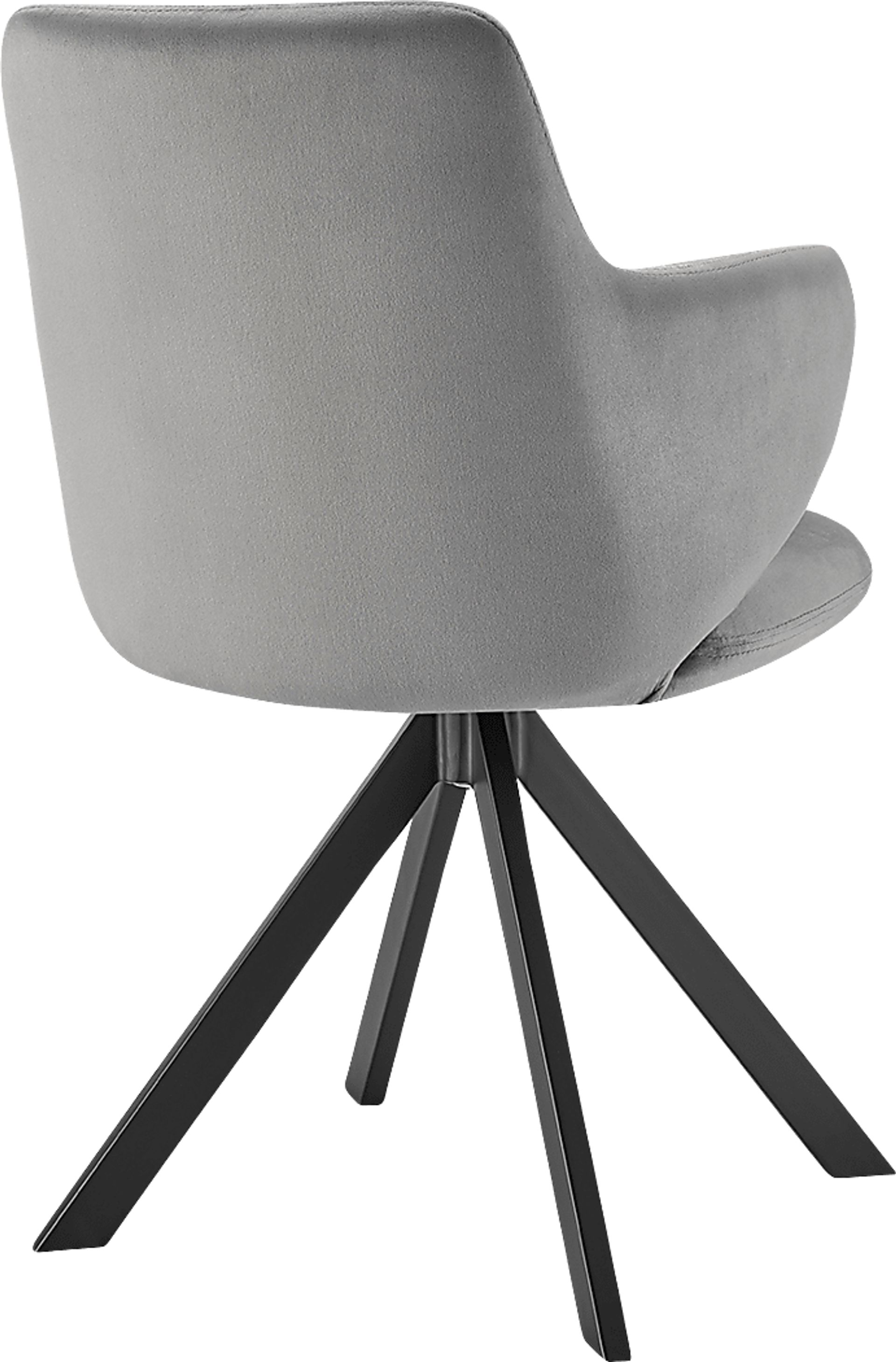 Spoklies Gray Swivel Arm Chair - Image 5
