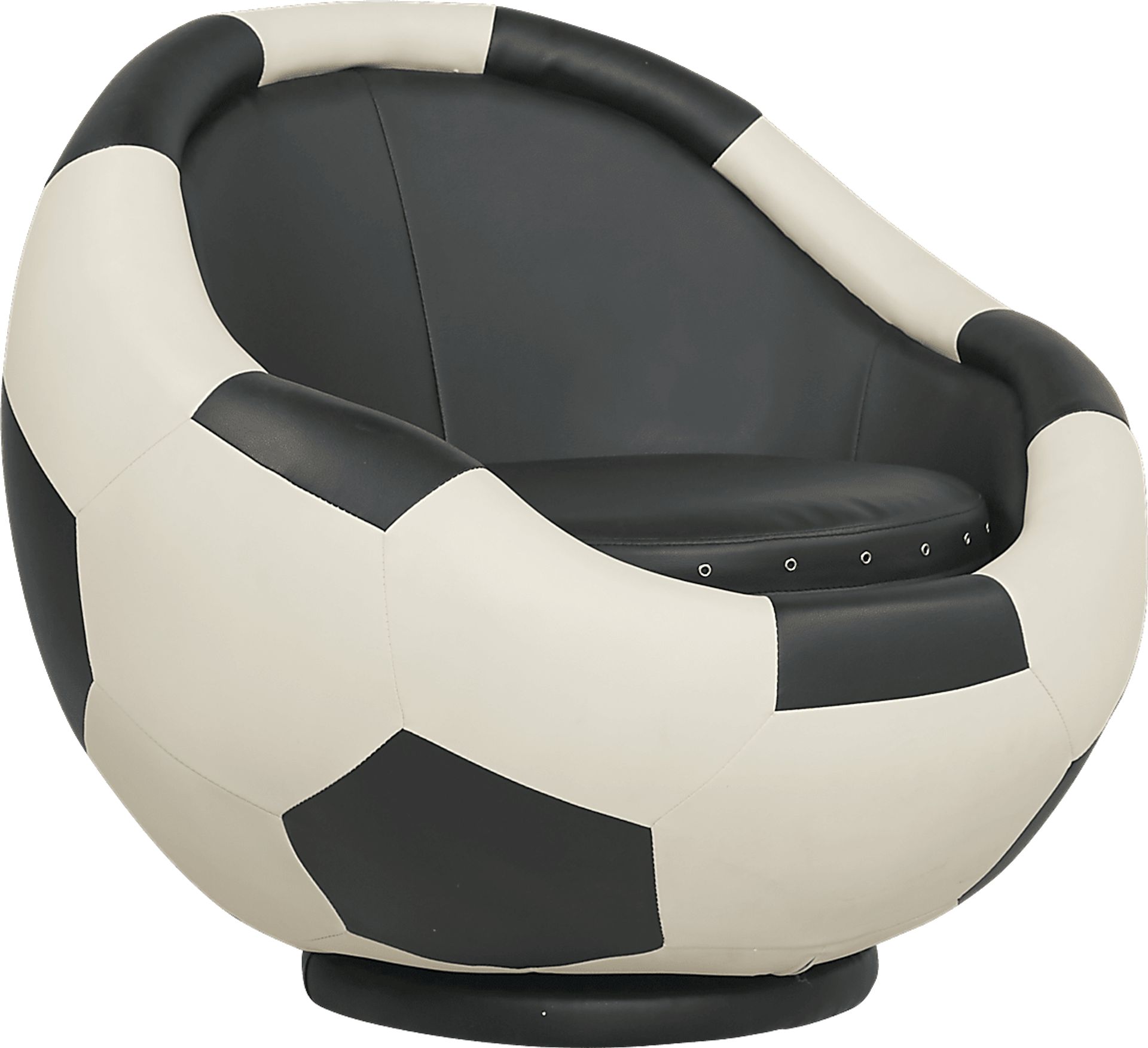 Sport Soccer White Swivel Chair - Image 1