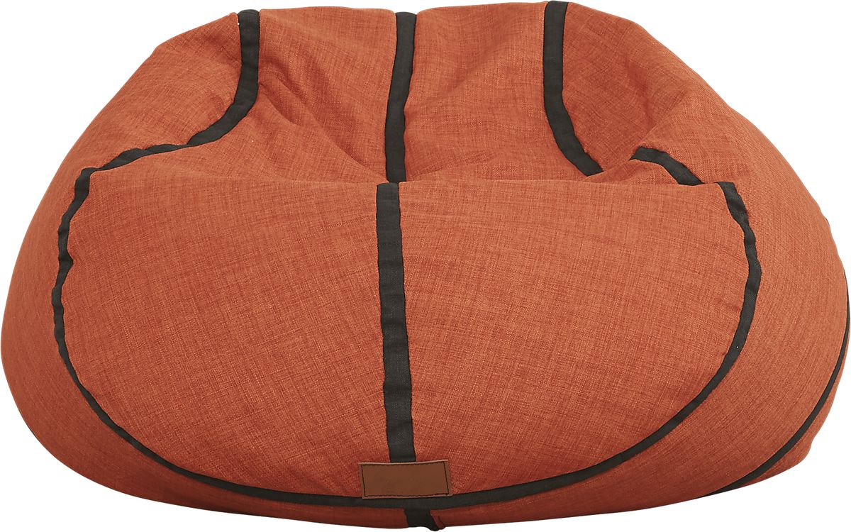 Sports Zone Orange Orange,Red Bean Bag Chair Rooms to Go
