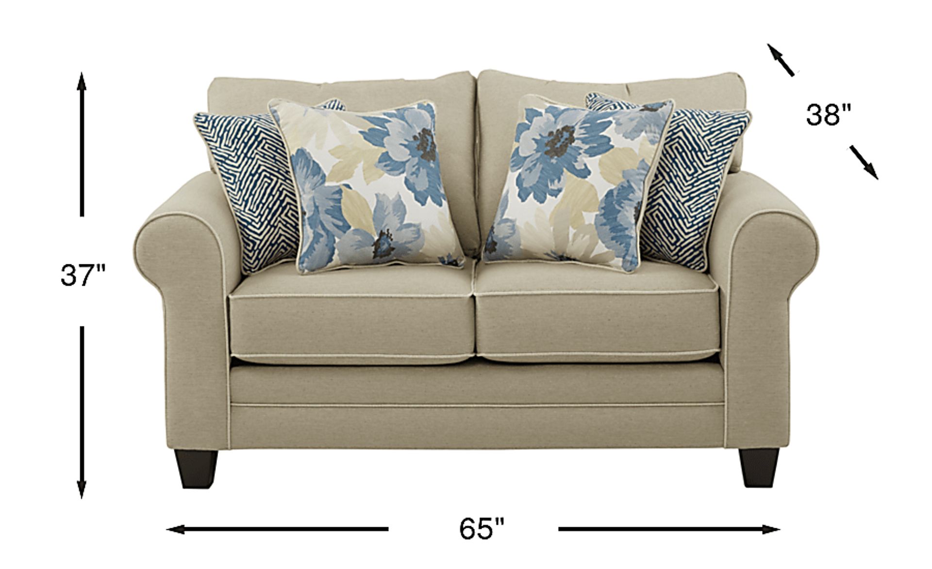 Dimension Image. Please refer to the Dimension Tab on this page for dimension details.