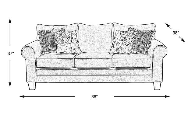 Dimension Image. Please refer to the Dimension Tab on this page for dimension details.