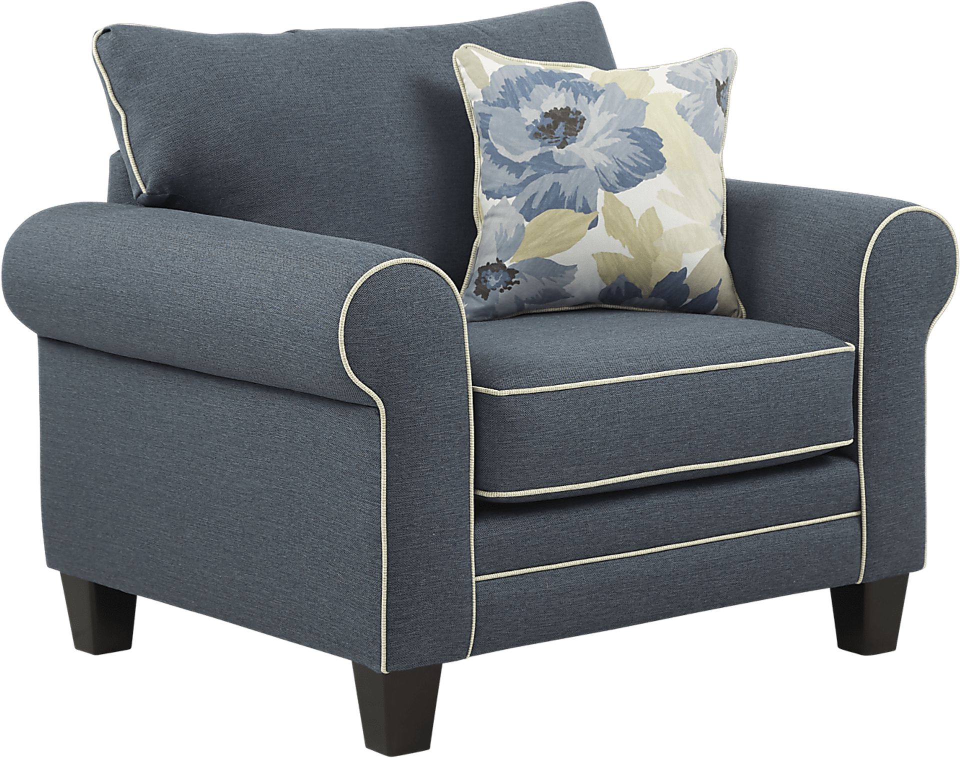 Spring Blooms Blue 8 Pc Living Room - Image 5