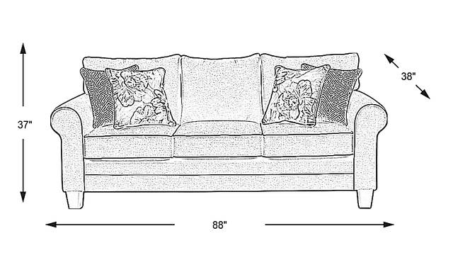 Dimension Image. Please refer to the Dimension Tab on this page for dimension details.