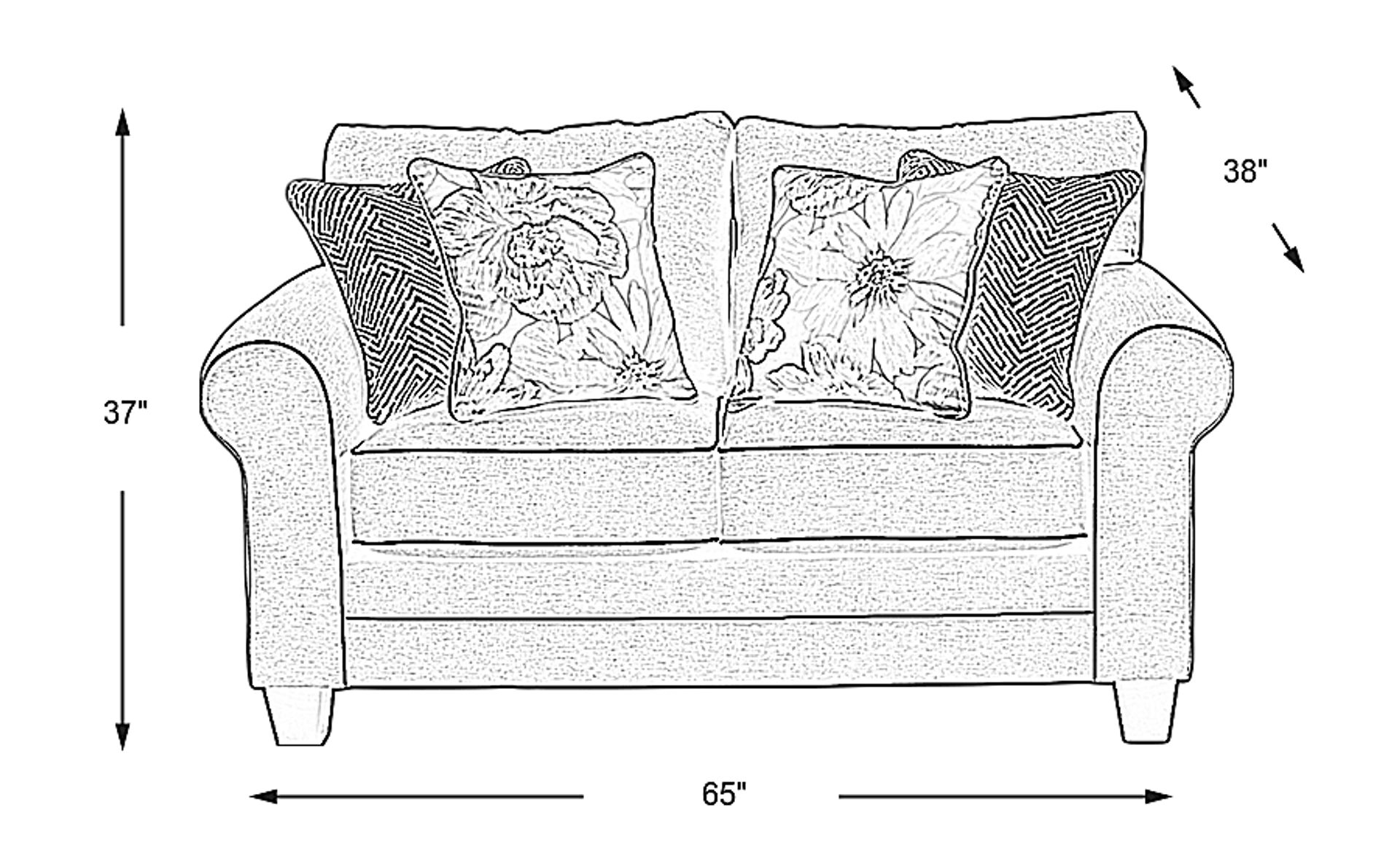 Dimension Image. Please refer to the Dimension Tab on this page for dimension details.