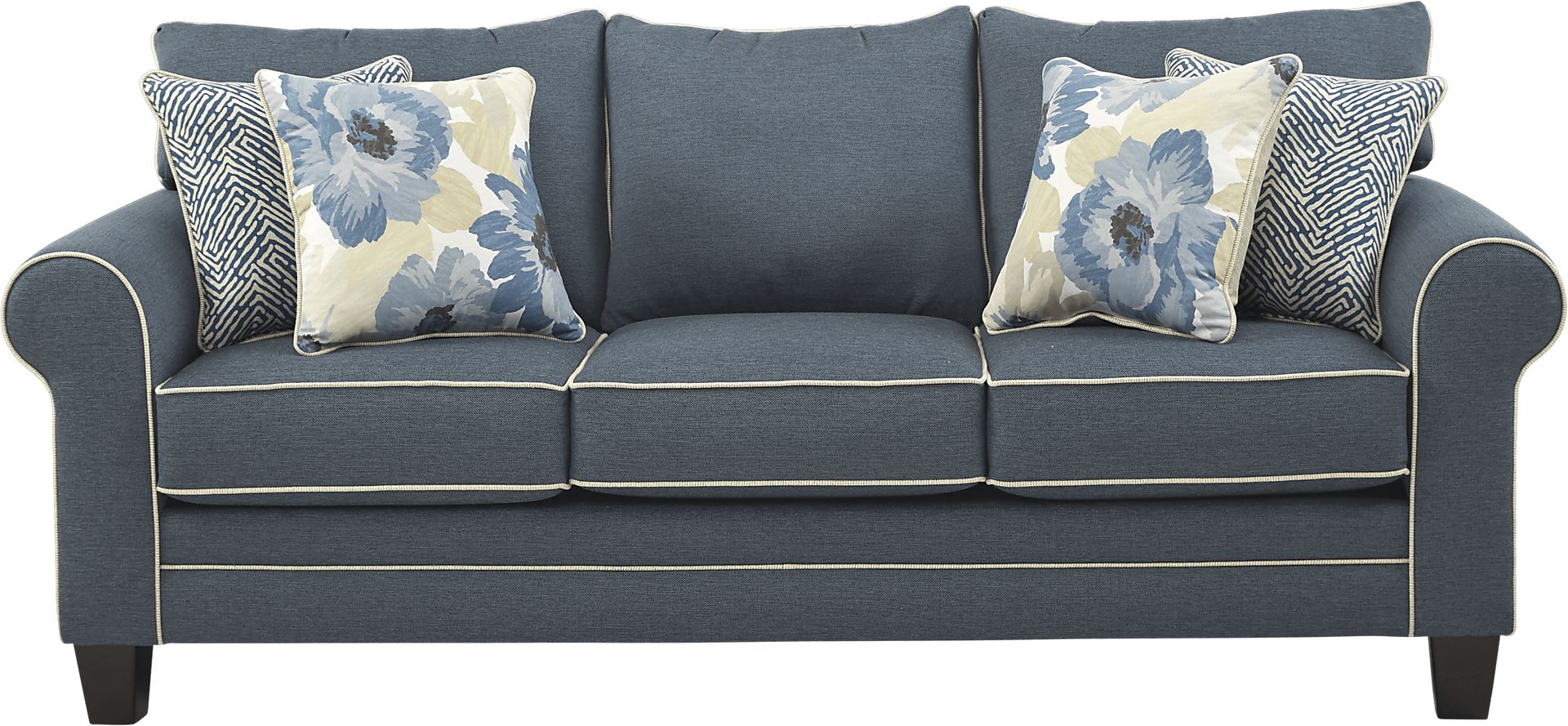Spring Blooms Blue 8 Pc Living Room - Image 3