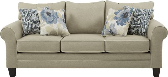 Spring Blooms Beige Sofa - Thumbnail - Image 1