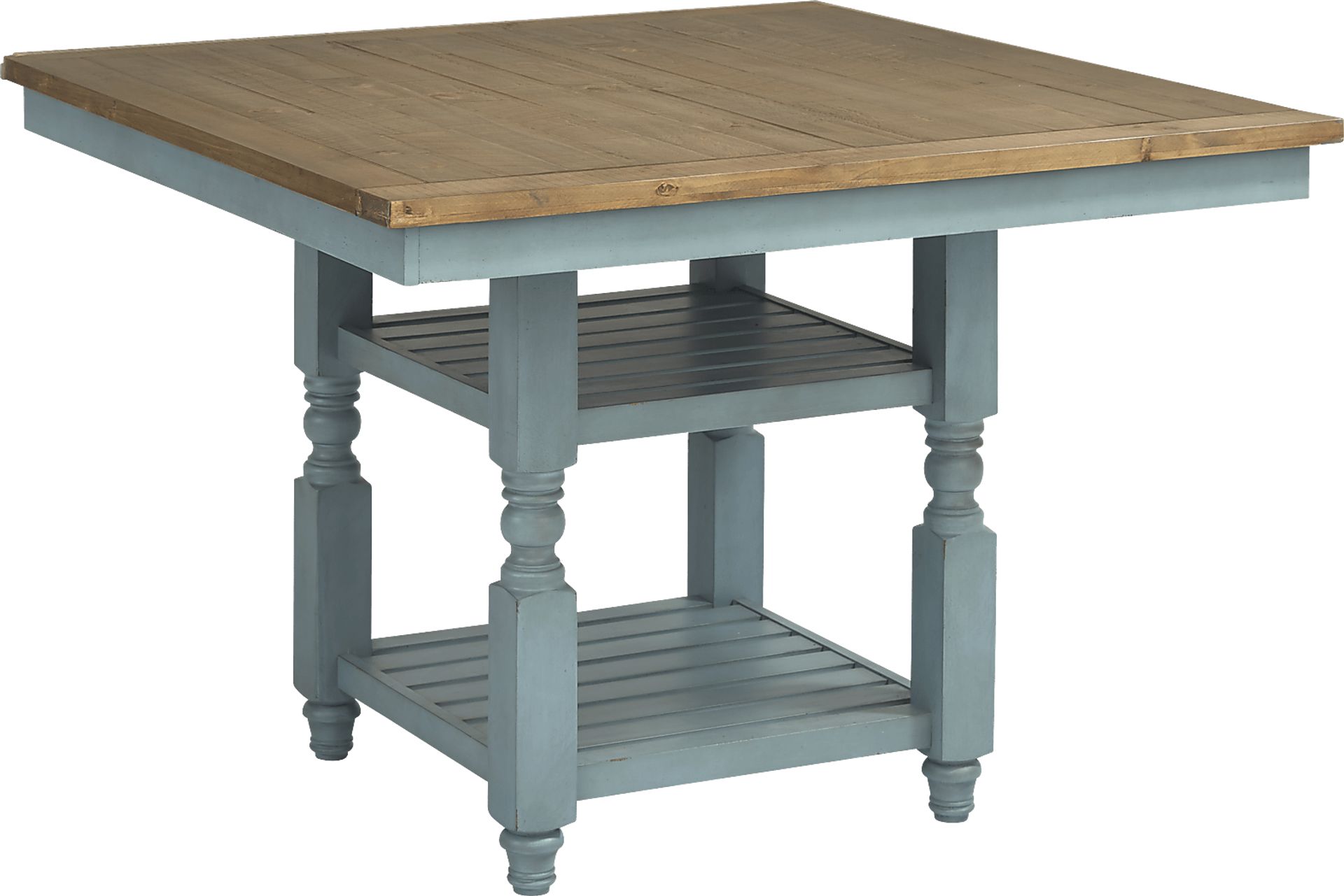 Spring Cottage Blue 5 Pc Counter Height Dining Set - Image 2
