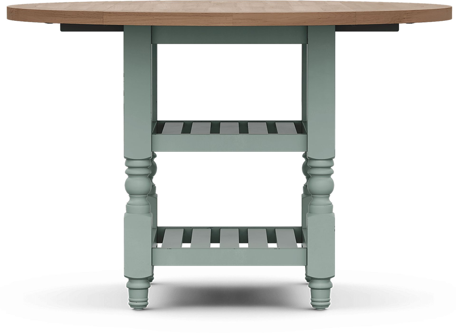 Spring Cottage Blue Round Drop Leaf Dining Table - Image 3