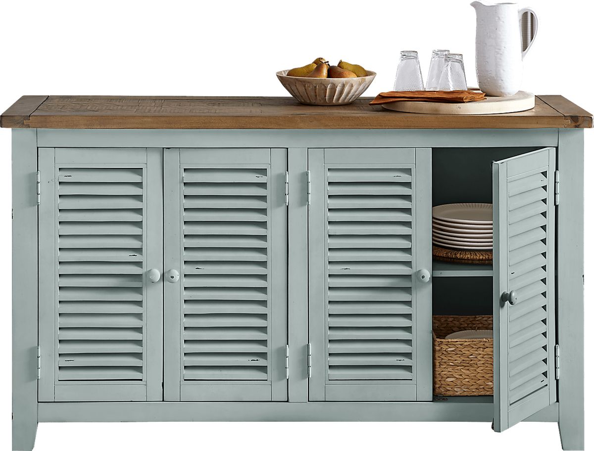 Spring Cottage Blue Colors Server | Rooms to Go