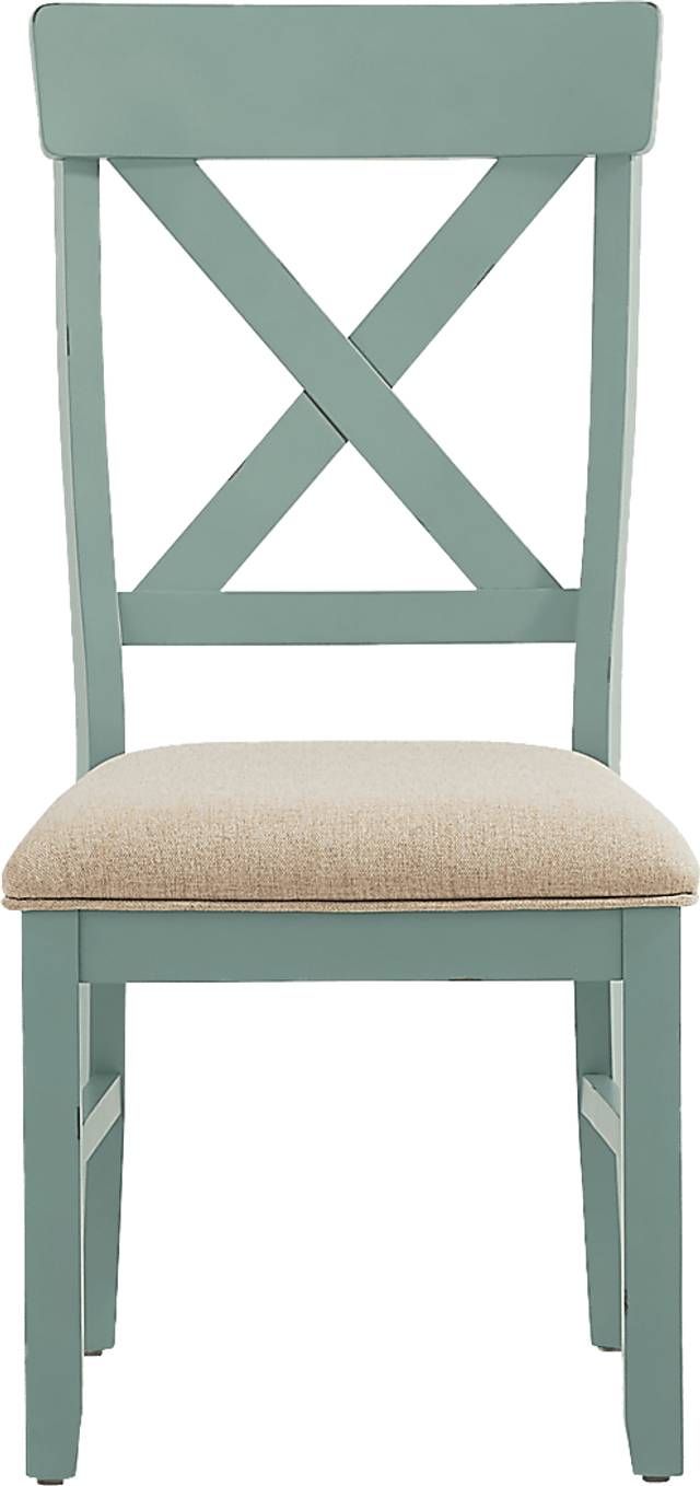 Spring Cottage Blue 5 Pc Round Drop Leaf Dining Room - Thumbnail - Image 8