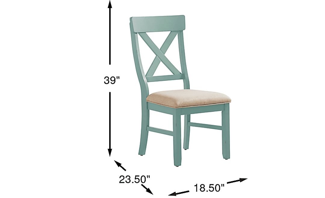 Spring Cottage Blue Side Chair