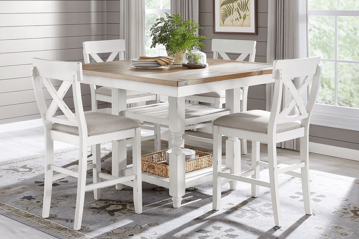 Rooms to go white dining room sets shop
