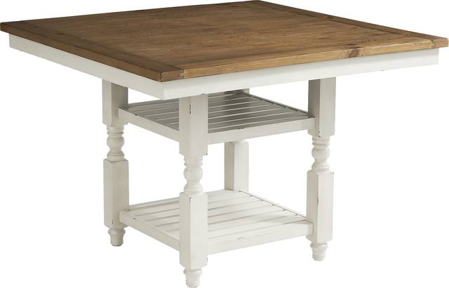 Spring Cottage White 5 Pc Counter Height Dining Set - Thumbnail - Image 2