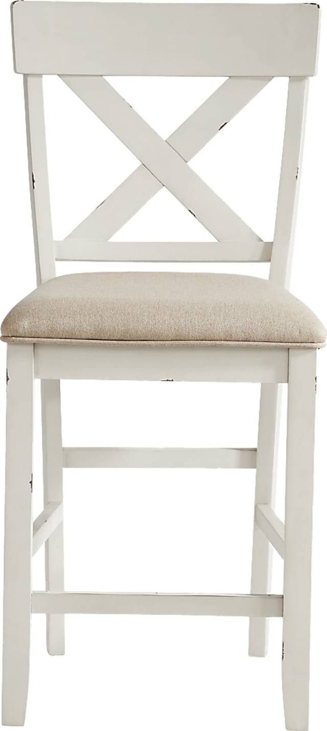 Spring Cottage White 5 Pc Counter Height Dining Set - Thumbnail - Image 6