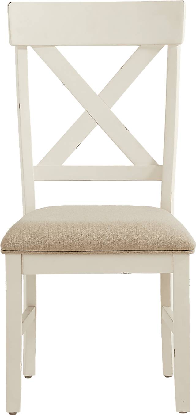 Spring Cottage White 5 Pc Round Drop Leaf Dining Room - Thumbnail - Image 8