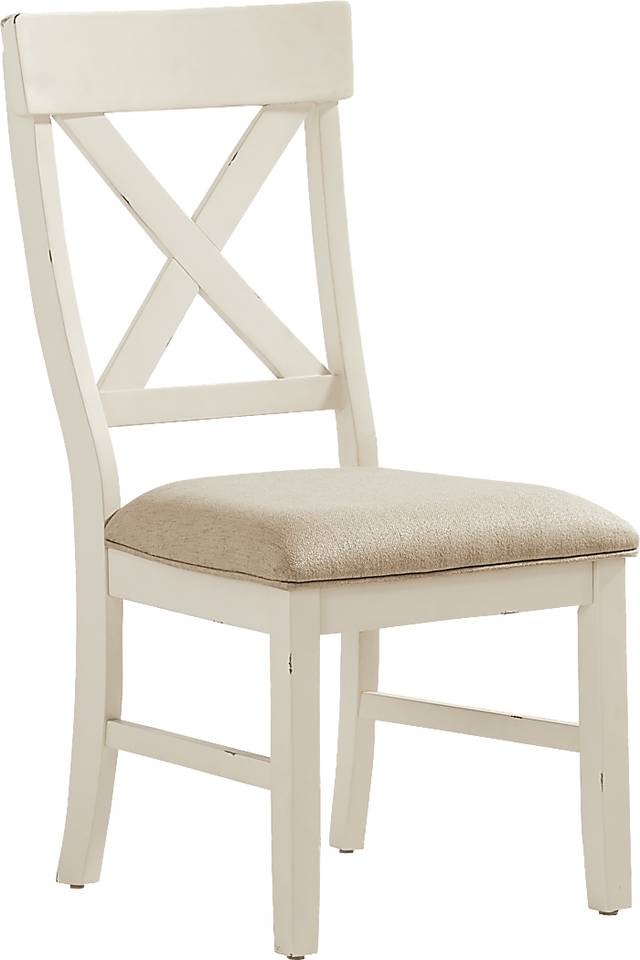 Spring Cottage White 5 Pc Round Drop Leaf Dining Room - Thumbnail - Image 7