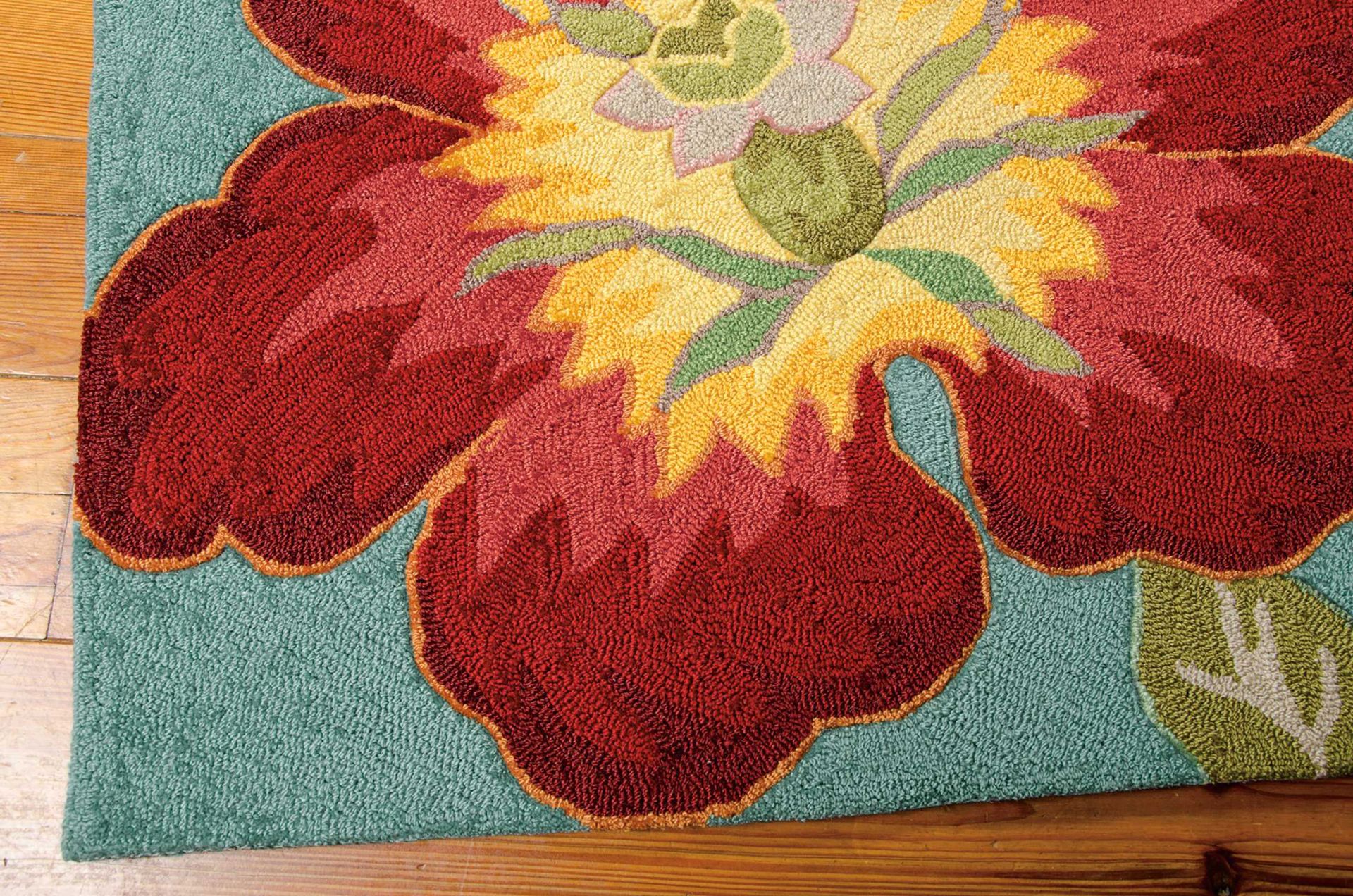 Spring Flowers Blue 5' x 7'6 Rug - Image 2