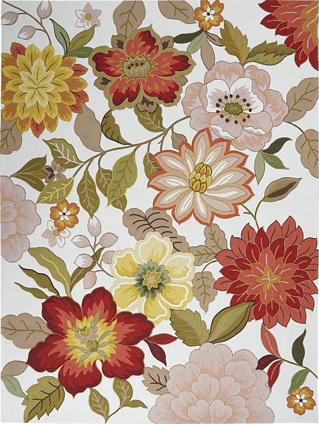 Spring Flowers Ivory 8' x 10'6" Rug - Thumbnail - Image 1