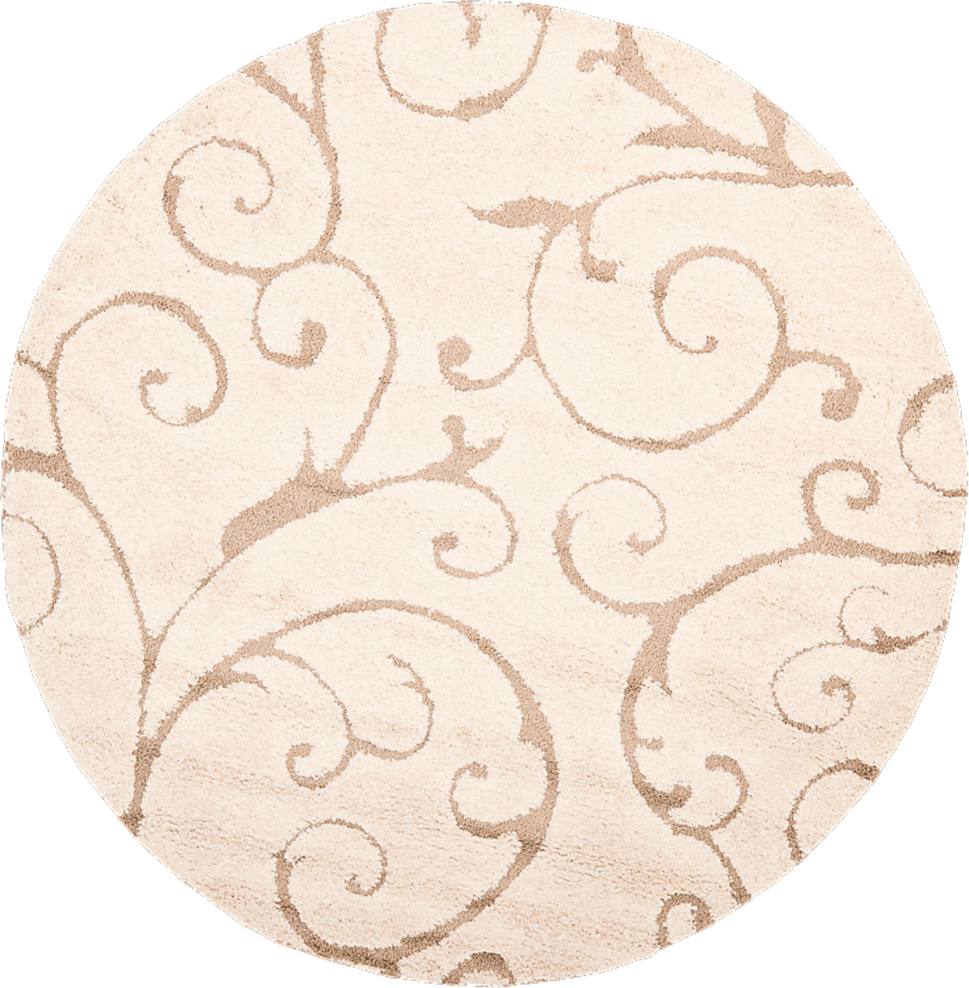 Spring Villa Beige 8' Round Rug - Image 1