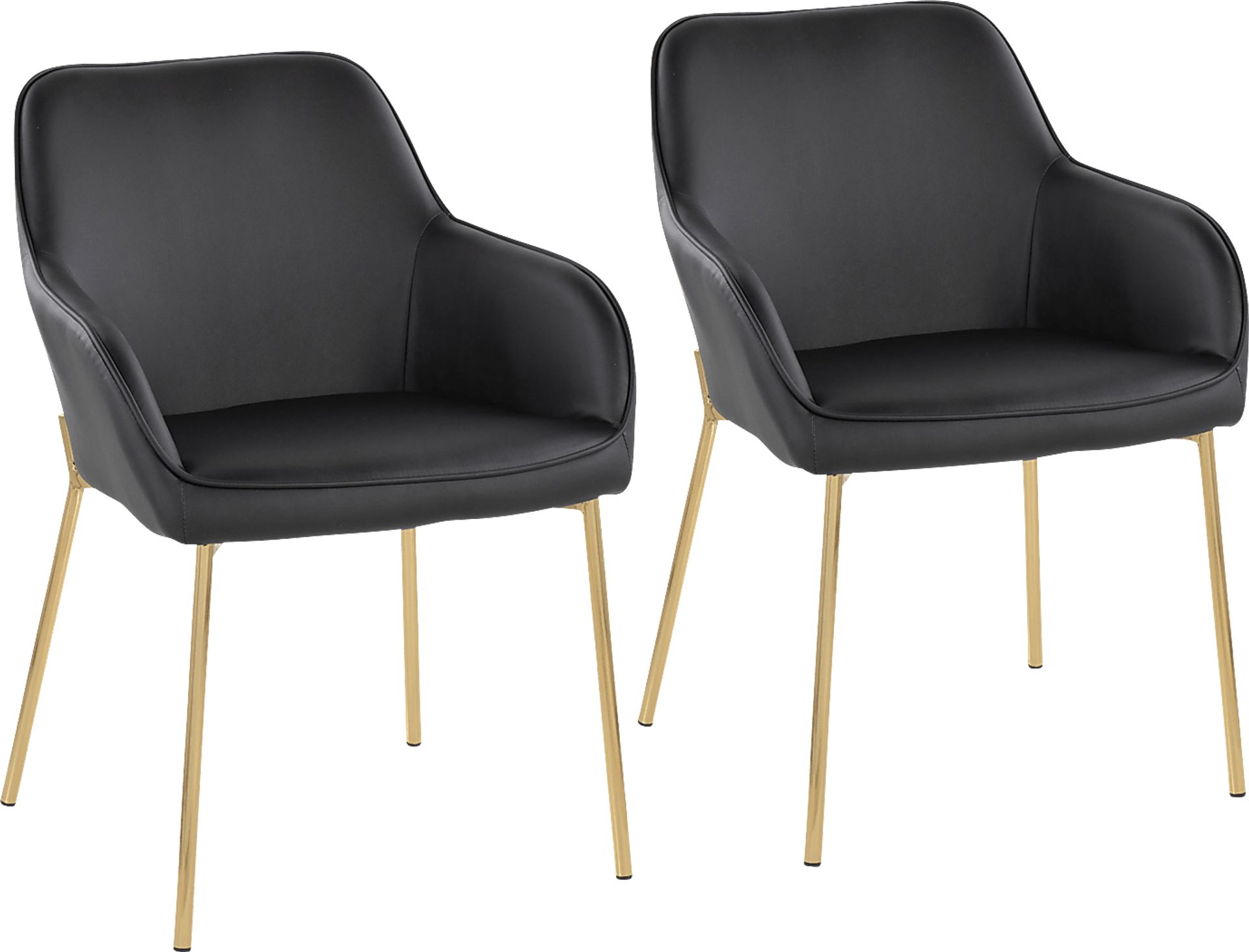Springmire I Black Dining Chair Set of 2 - Image 1