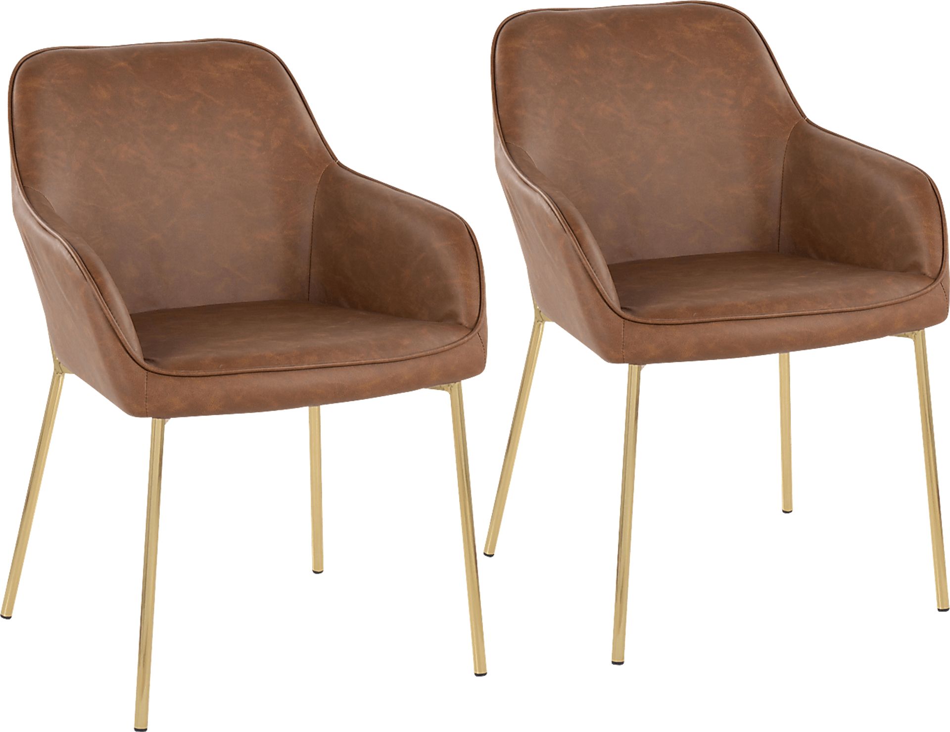 Springmire I Camel Dining Chair Set of 2 - Image 1