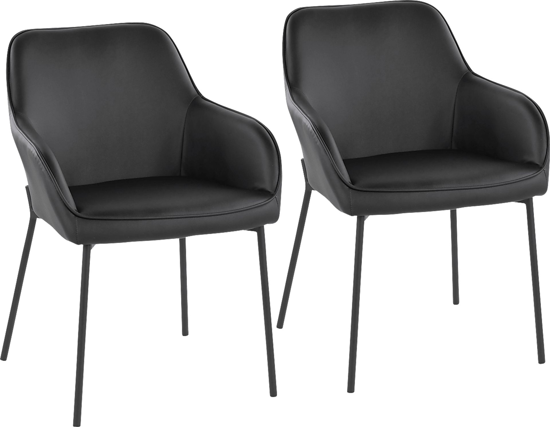 Springmire II Black Dining Chair Set of 2 - Image 1