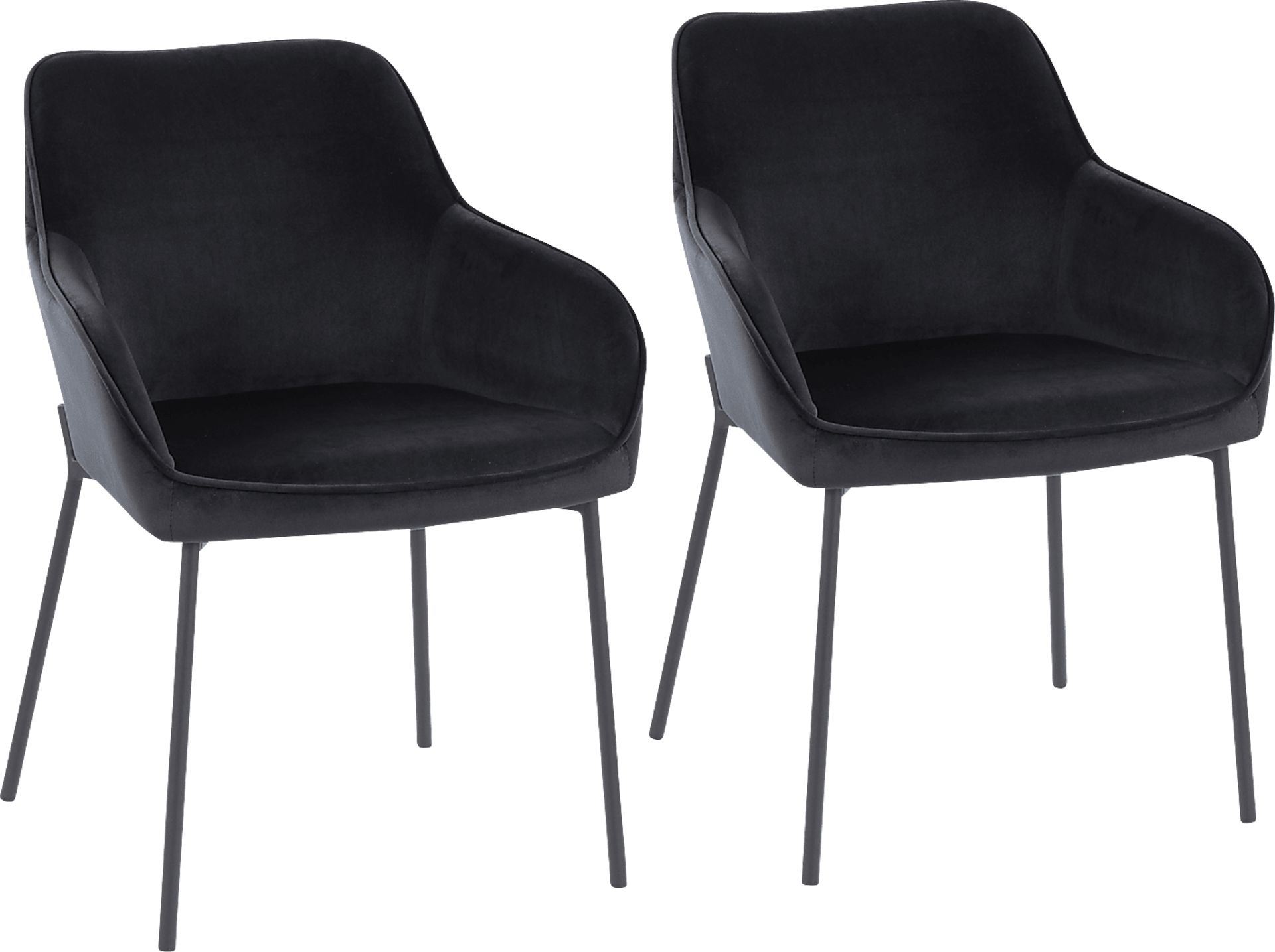 Springmire II Black Dining Chair Set of 2 - Image 1