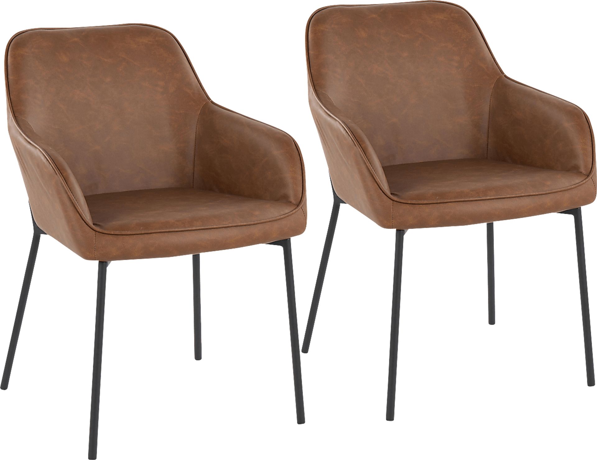 Springmire II Camel Dining Chair Set of 2 - Image 1