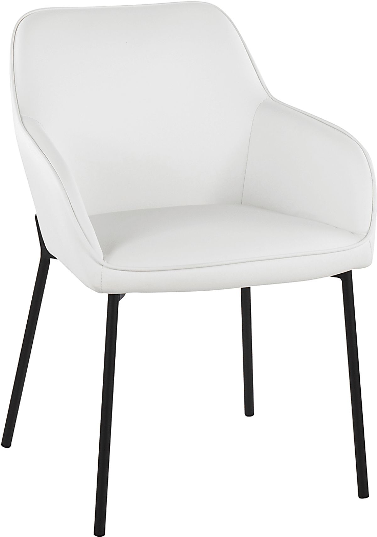Springmire II White Polyurethane Fabric Arm Chair | Rooms to Go