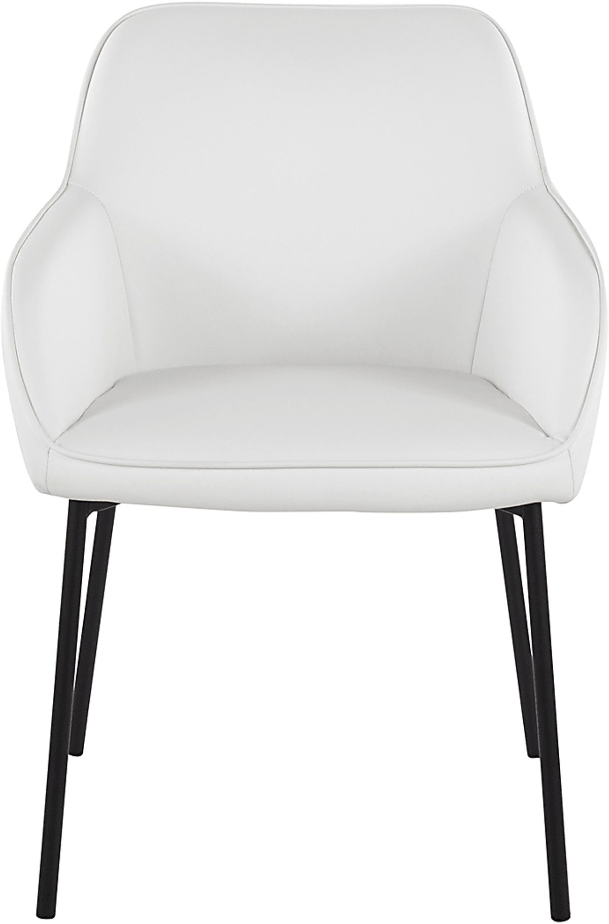 Springmire II White Polyurethane Fabric Arm Chair | Rooms to Go