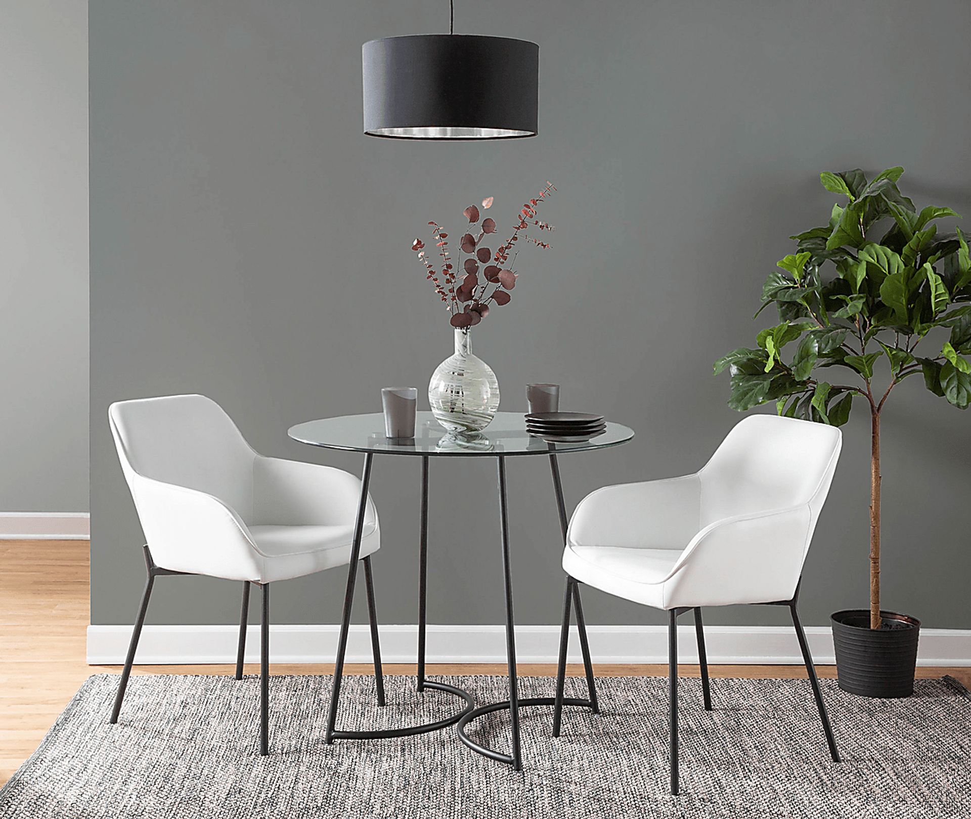 Springmire II White Dining Chair Set of 2 - Image 8