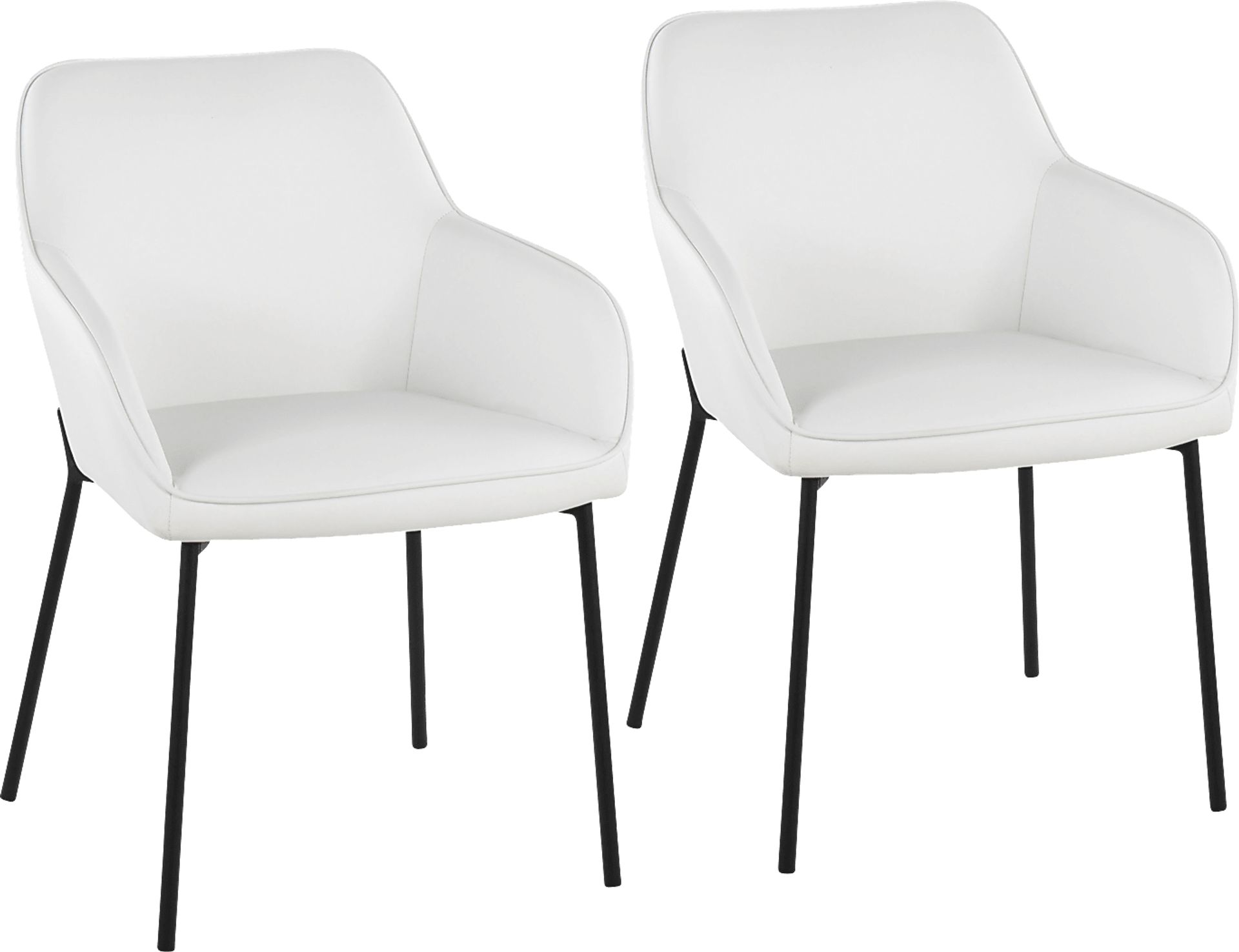 Springmire II White Dining Chair Set of 2 - Image 1